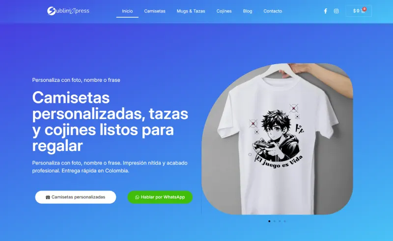 sublim xpress diseño web 1